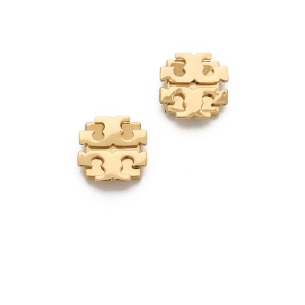 Tory Burch, T logo stud earrings